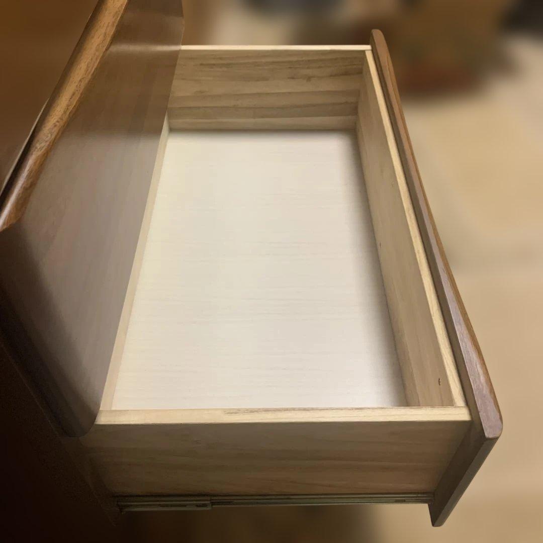 【関家具 / 大川家具】ハイチェスト トリノDX 6段 ブラウン 80-6HC