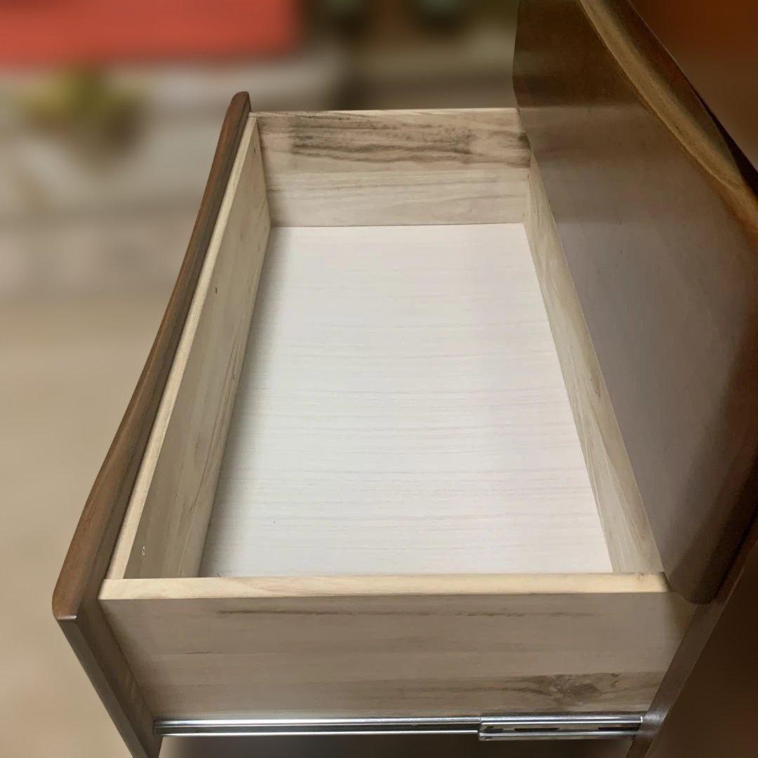 【関家具 / 大川家具】ハイチェスト トリノDX 6段 ブラウン 80-6HC