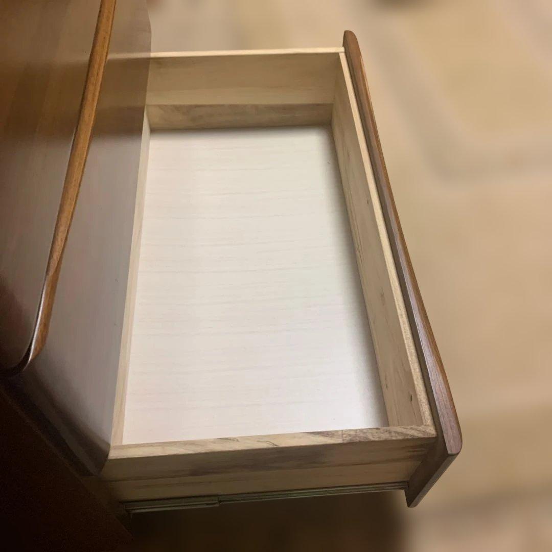 【関家具 / 大川家具】ハイチェスト トリノDX 6段 ブラウン 80-6HC