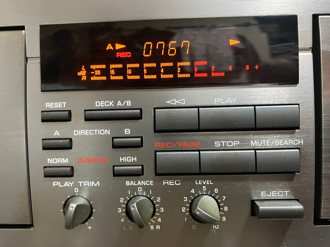 【動作品】Yamaha KX-W392 カセットデッキ／カセットテープ付き