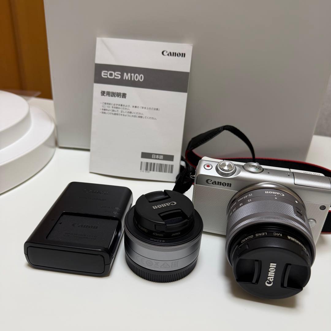 Canon ミラーレス一眼カメラカメラ　EOS M100 ダブルレンズセット