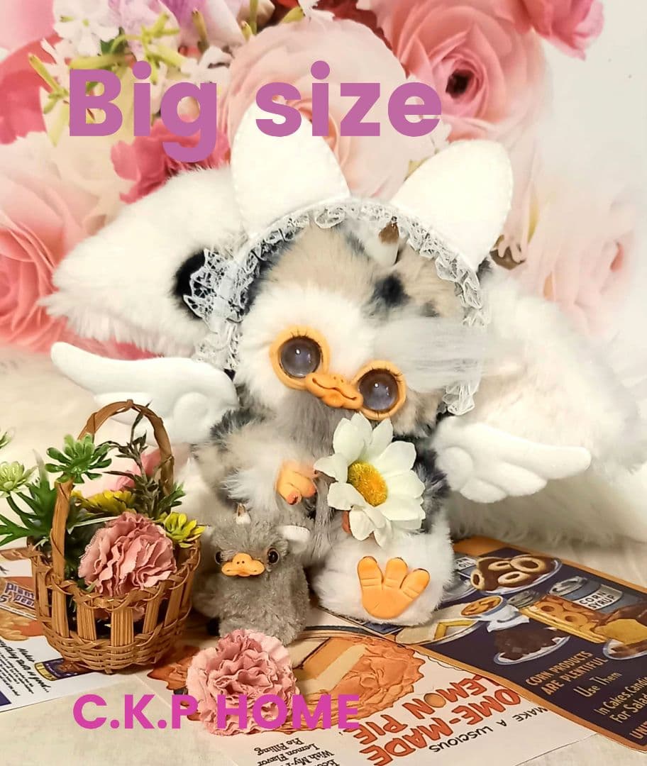 ハンドメイド・Big エンジェルベビさん&お友達・人形・アートドール・ぬいぐるみ