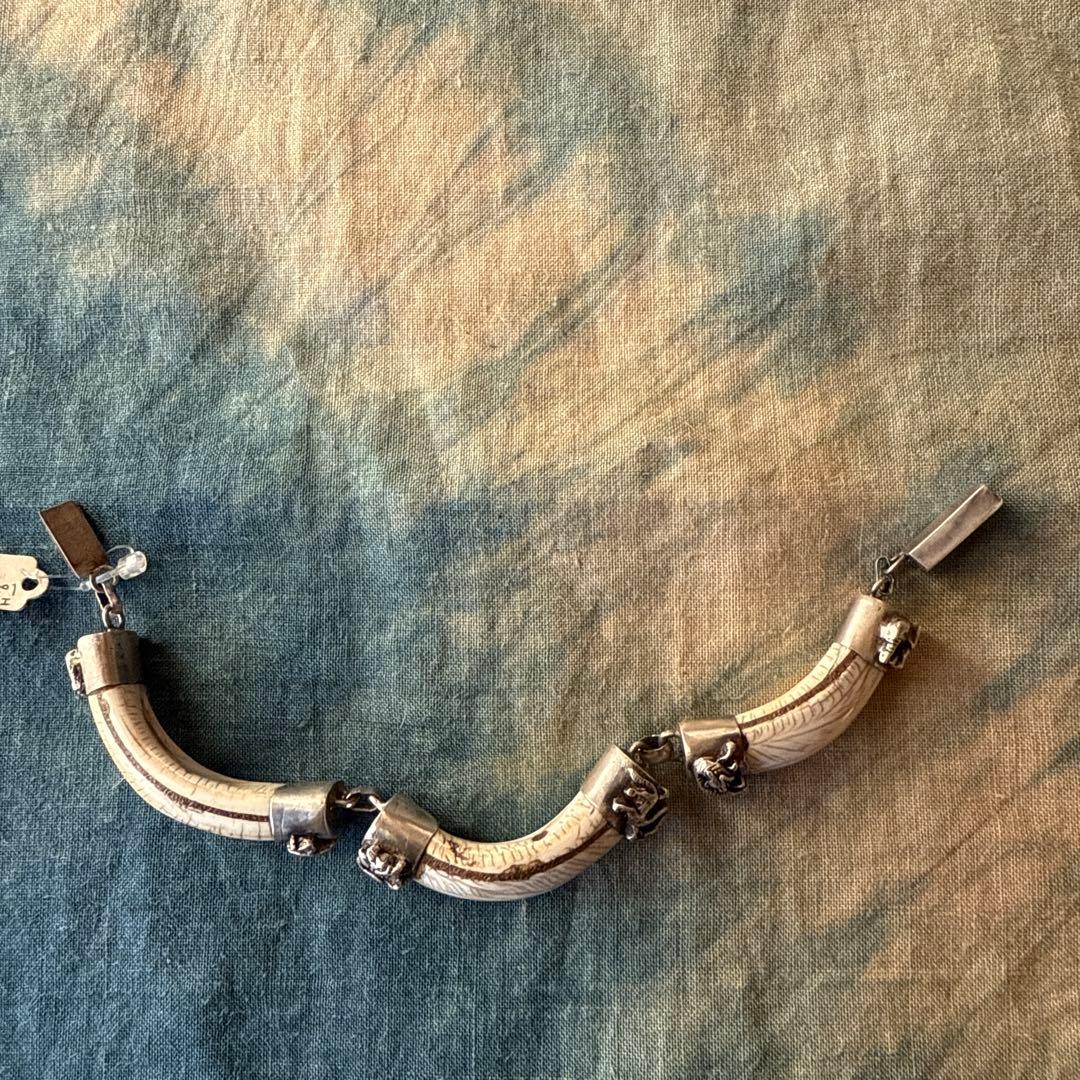 ビンテージ ◯エレファントシェルのブレスレッド