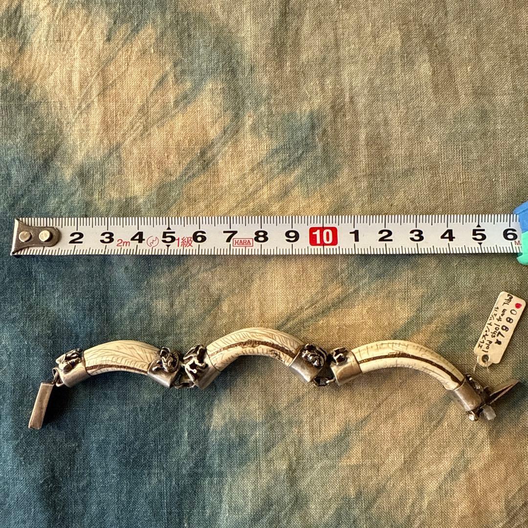 ビンテージ ◯エレファントシェルのブレスレッド