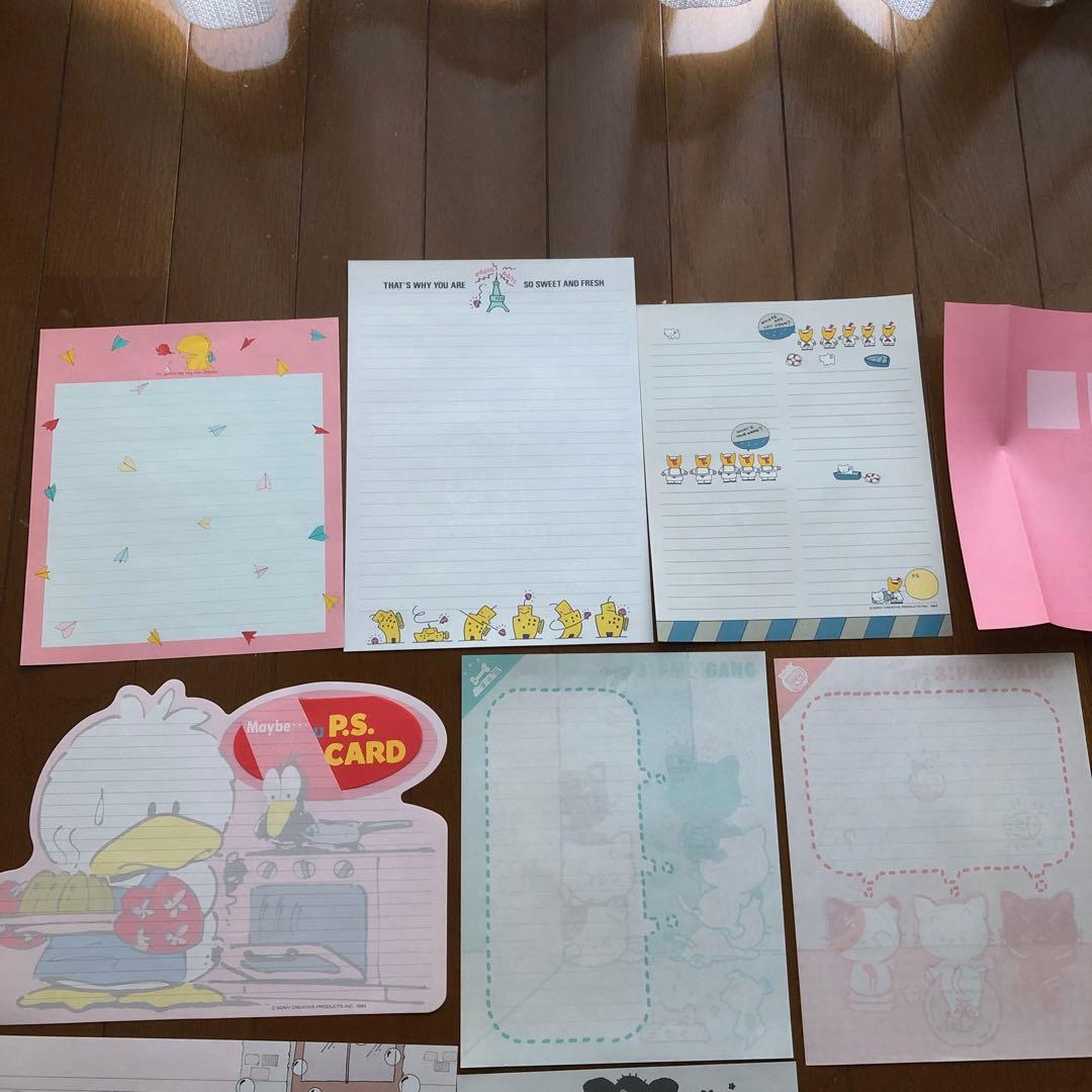 激レア　ソニークリエイティブプロダクツ　80年代　レトロファンシー便箋　メモ帳