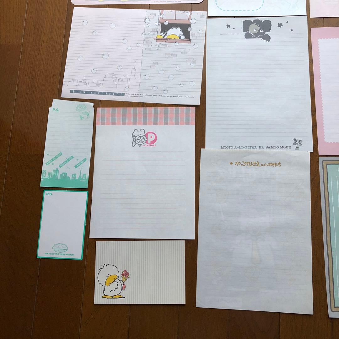 激レア　ソニークリエイティブプロダクツ　80年代　レトロファンシー便箋　メモ帳