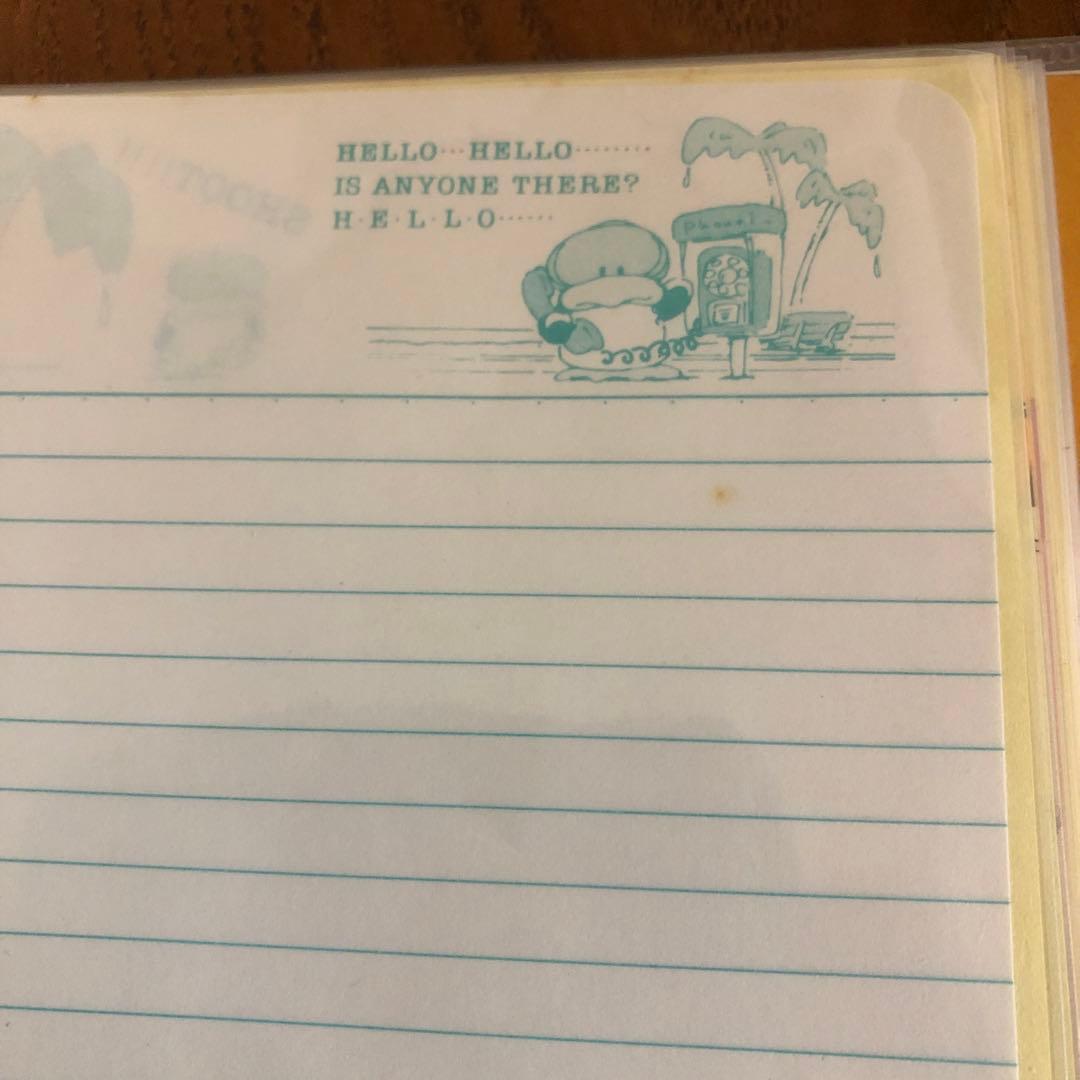 激レア　ソニークリエイティブプロダクツ　80年代　レトロファンシー便箋　メモ帳