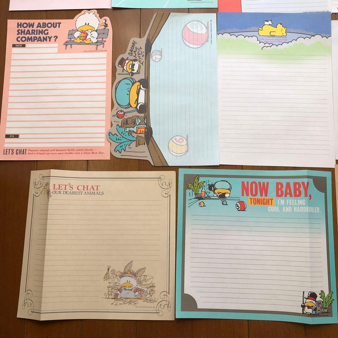 激レア　ソニークリエイティブプロダクツ　80年代　レトロファンシー便箋　メモ帳