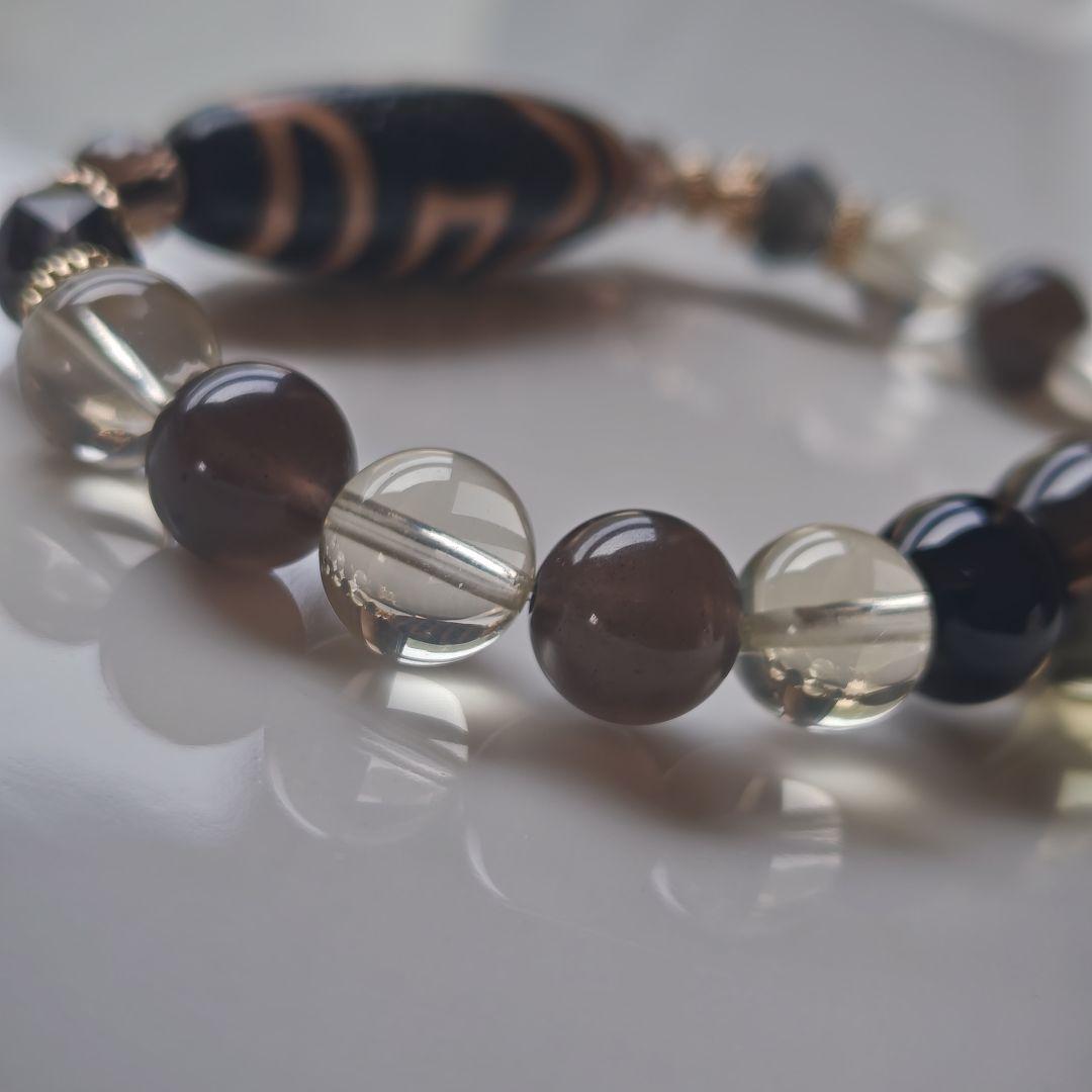 新作♡馬蹄痕付き息増懐天珠ブレス