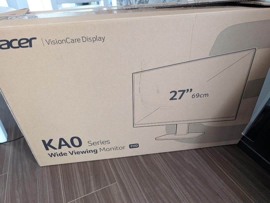 Acer 27インチ モニター KA0シリーズ FHD 1920×1080