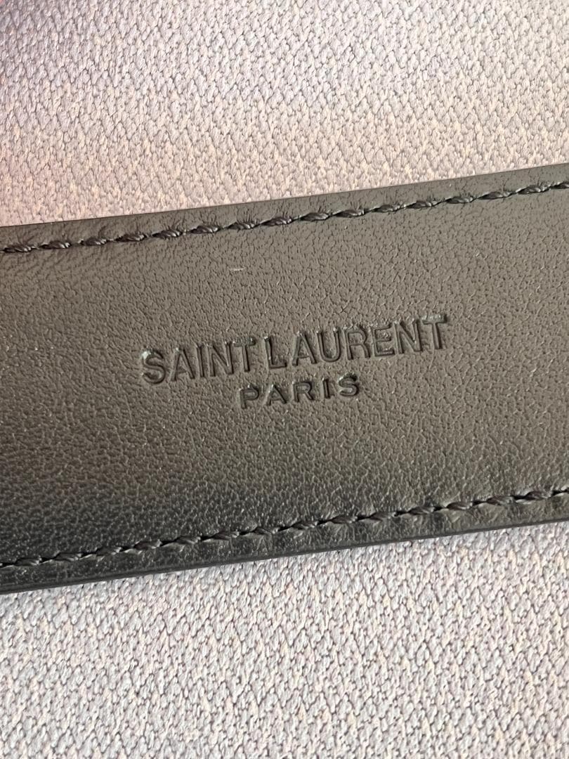 サンローラン ブラック レザー ベルト