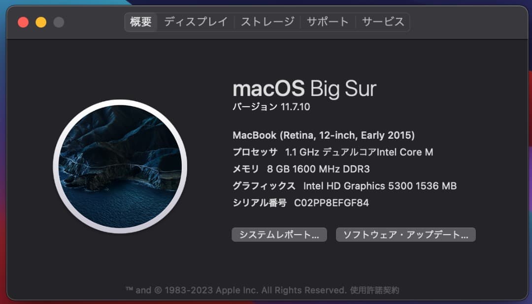 MacBook Retina 12インチ Early 2015 ゴールド