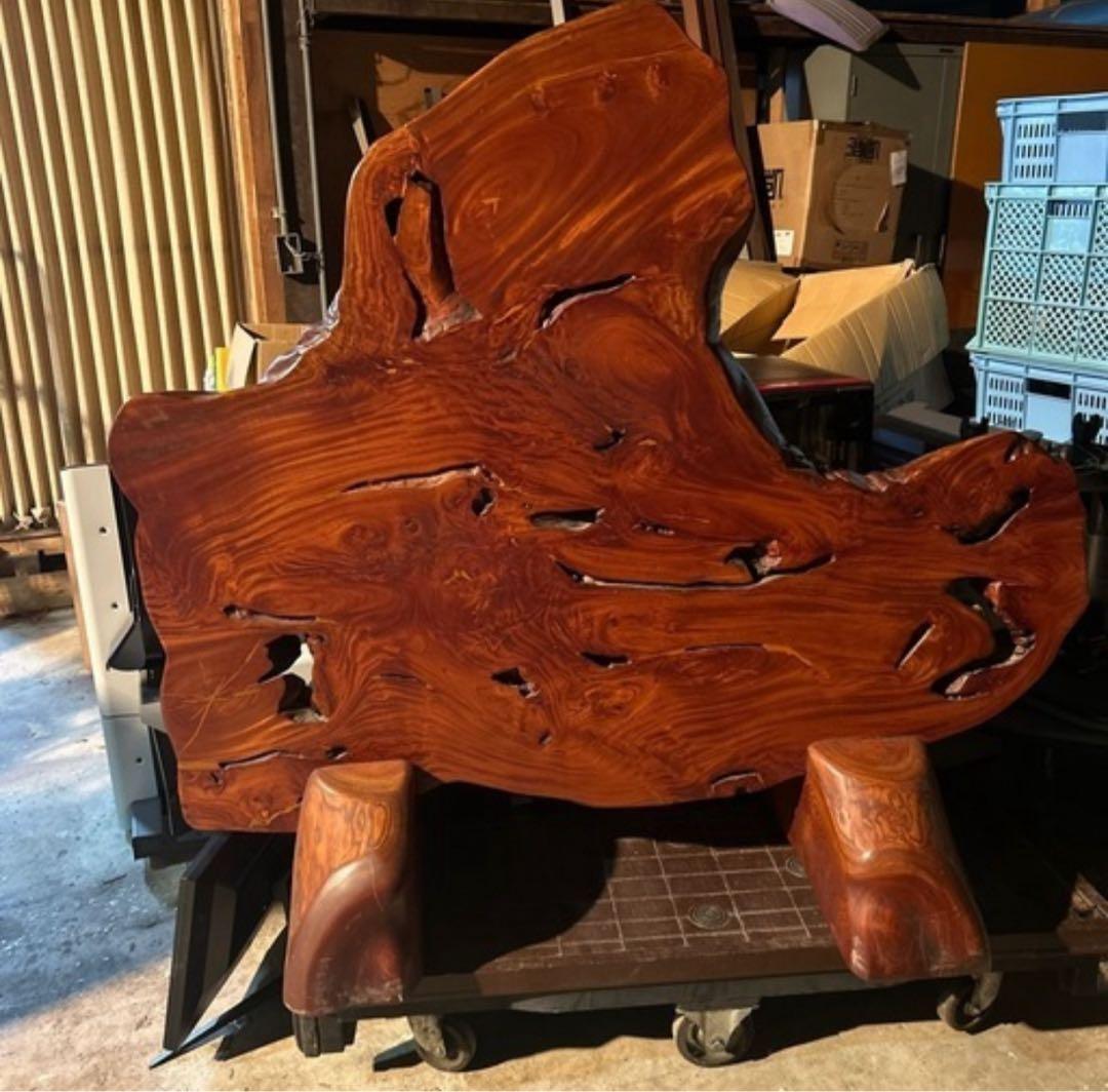 一枚板衝立　 サイズは横約140✖️高さ110 板厚7センチ　玄関にどっしり