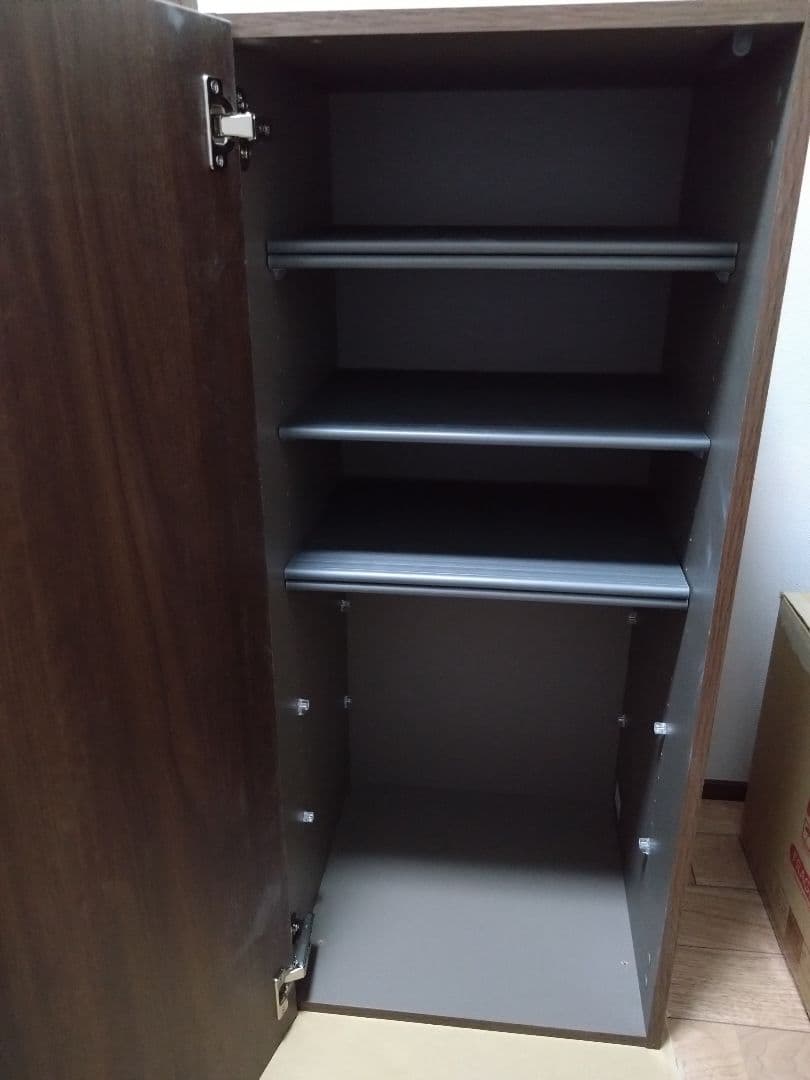 【値下げ中】【住友林業クレスト】靴箱 6段棚付き ダークブラウン