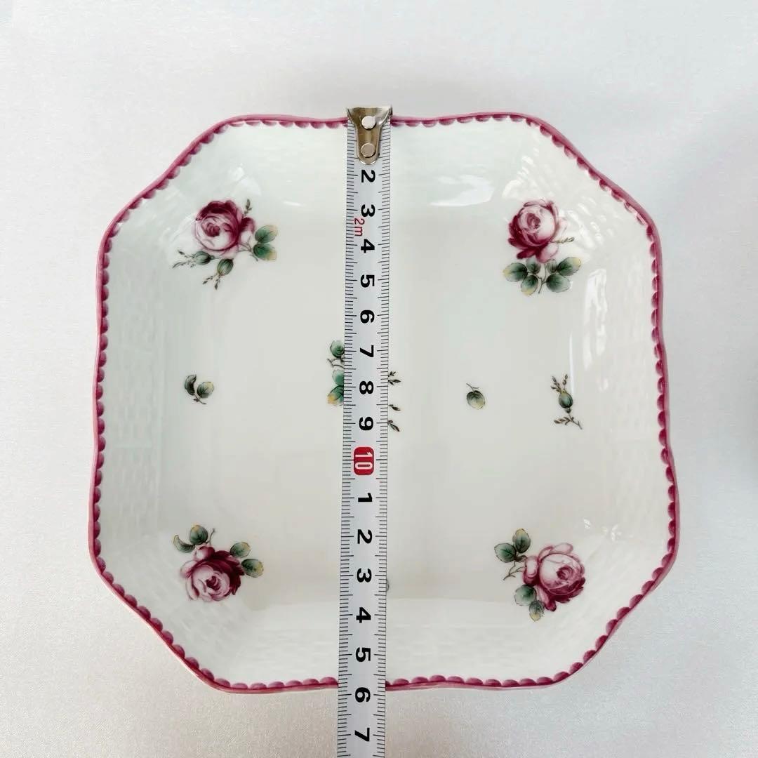 【廃盤】リチャードジリノ　アンティックローズ　スクエアディッシュ　２枚組