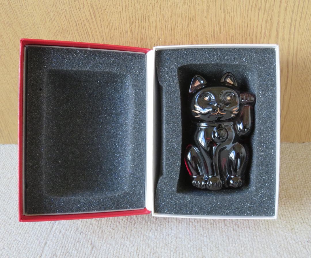 Baccarat　バカラ　招き猫　レッド