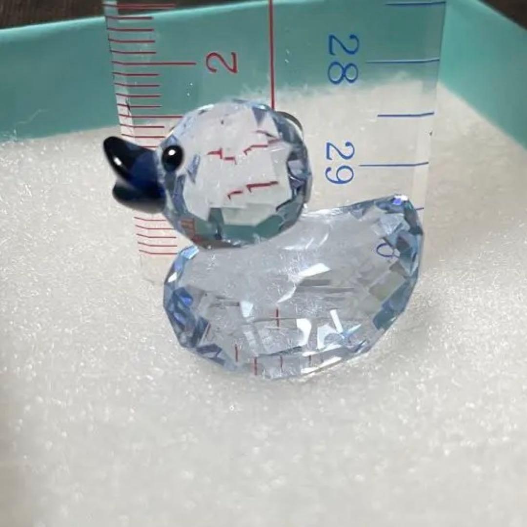 スワロフスキー　ハッピーダック　ブルー