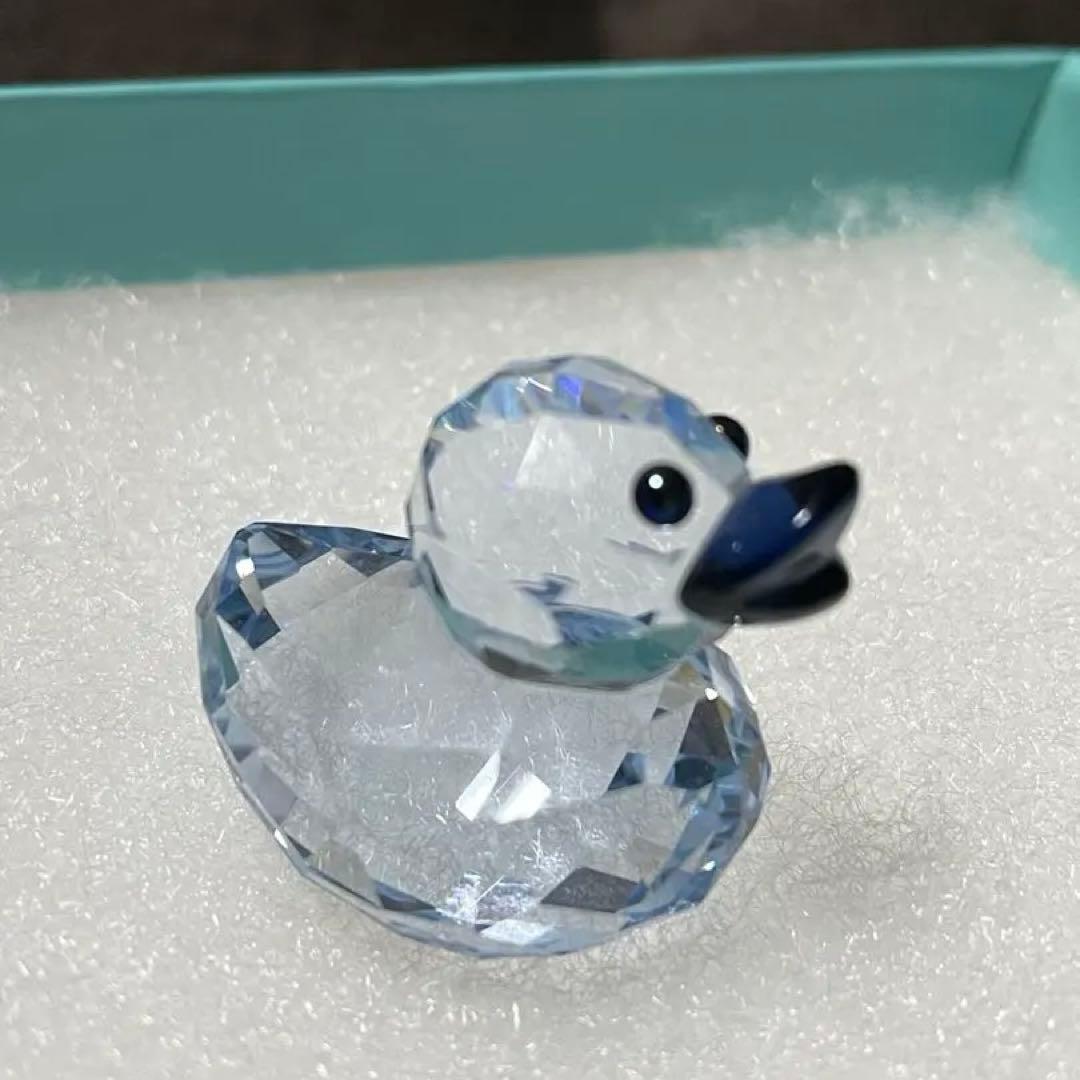 スワロフスキー　ハッピーダック　ブルー