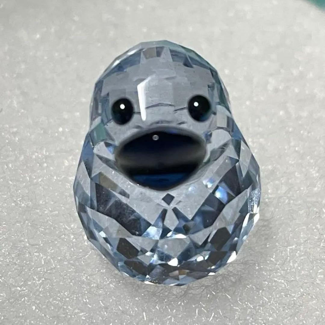 スワロフスキー　ハッピーダック　ブルー