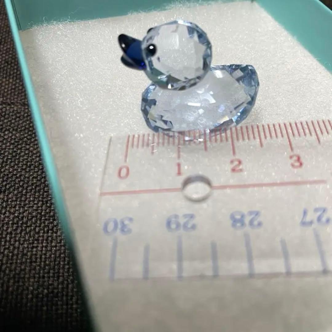 スワロフスキー　ハッピーダック　ブルー