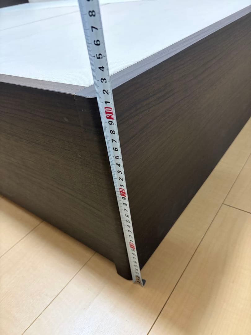 【匿名配送】ニトリ　ダブルベッド　フレーム　ダークブラウン