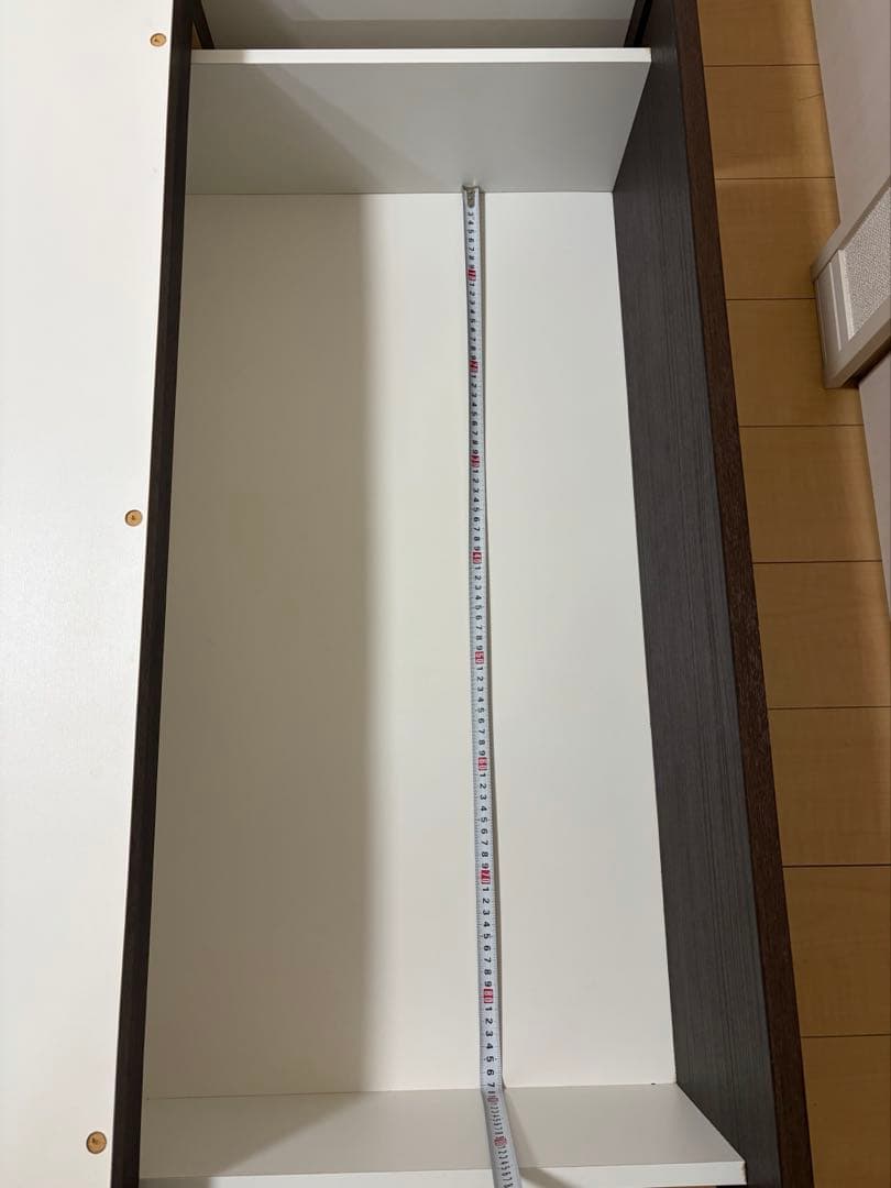 【匿名配送】ニトリ　ダブルベッド　フレーム　ダークブラウン