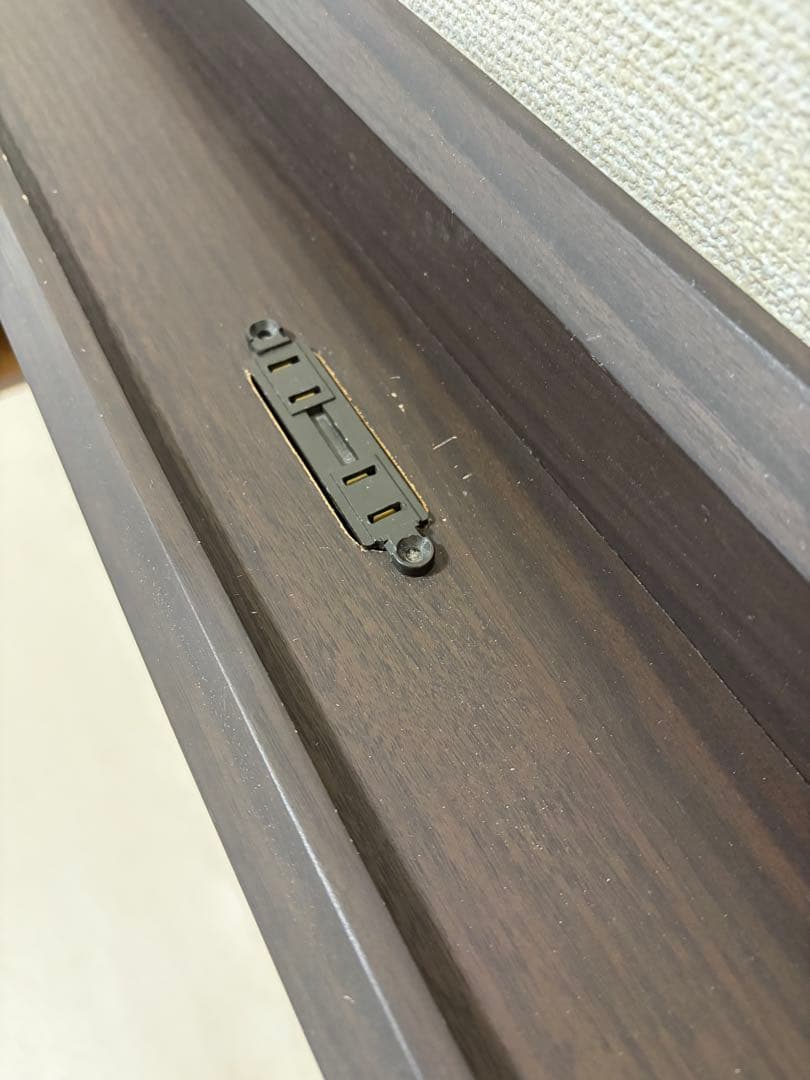 【匿名配送】ニトリ　ダブルベッド　フレーム　ダークブラウン