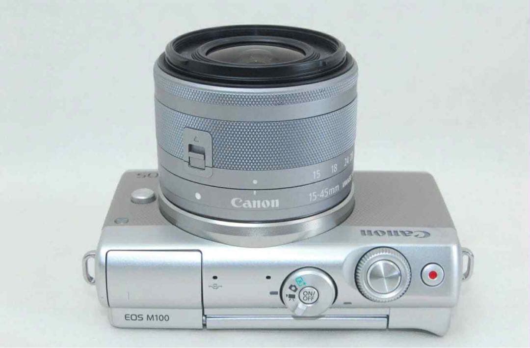 Canon EOS M100 シルバー 15-45mmレンズ付き