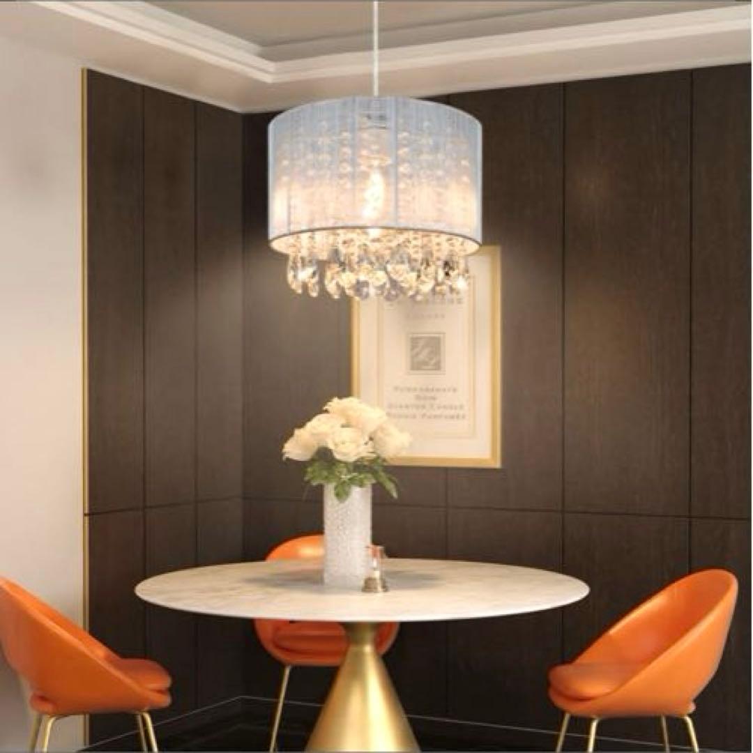 可愛すぎるシャンデリア ペンダントシャンデリア クリスタルガラス 1灯 LED