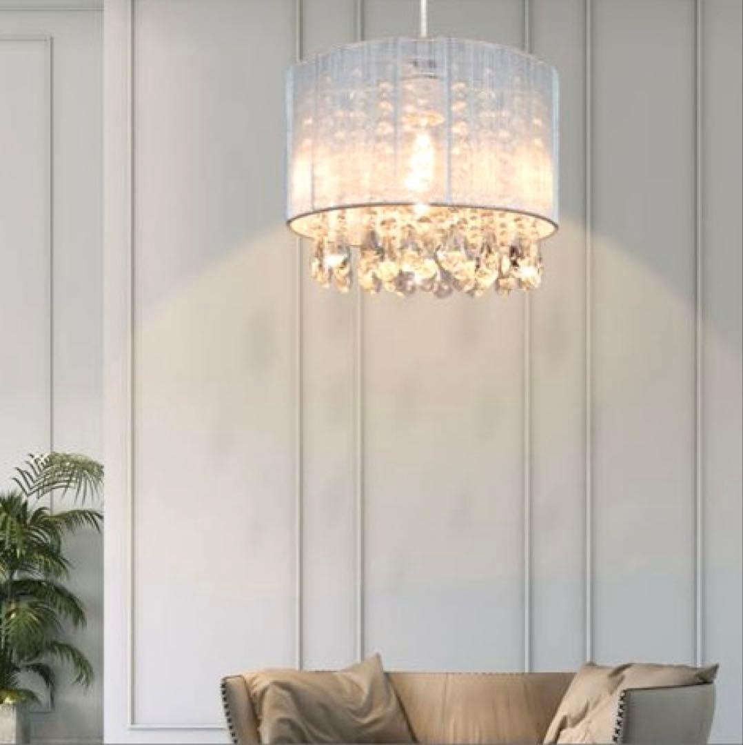 可愛すぎるシャンデリア ペンダントシャンデリア クリスタルガラス 1灯 LED