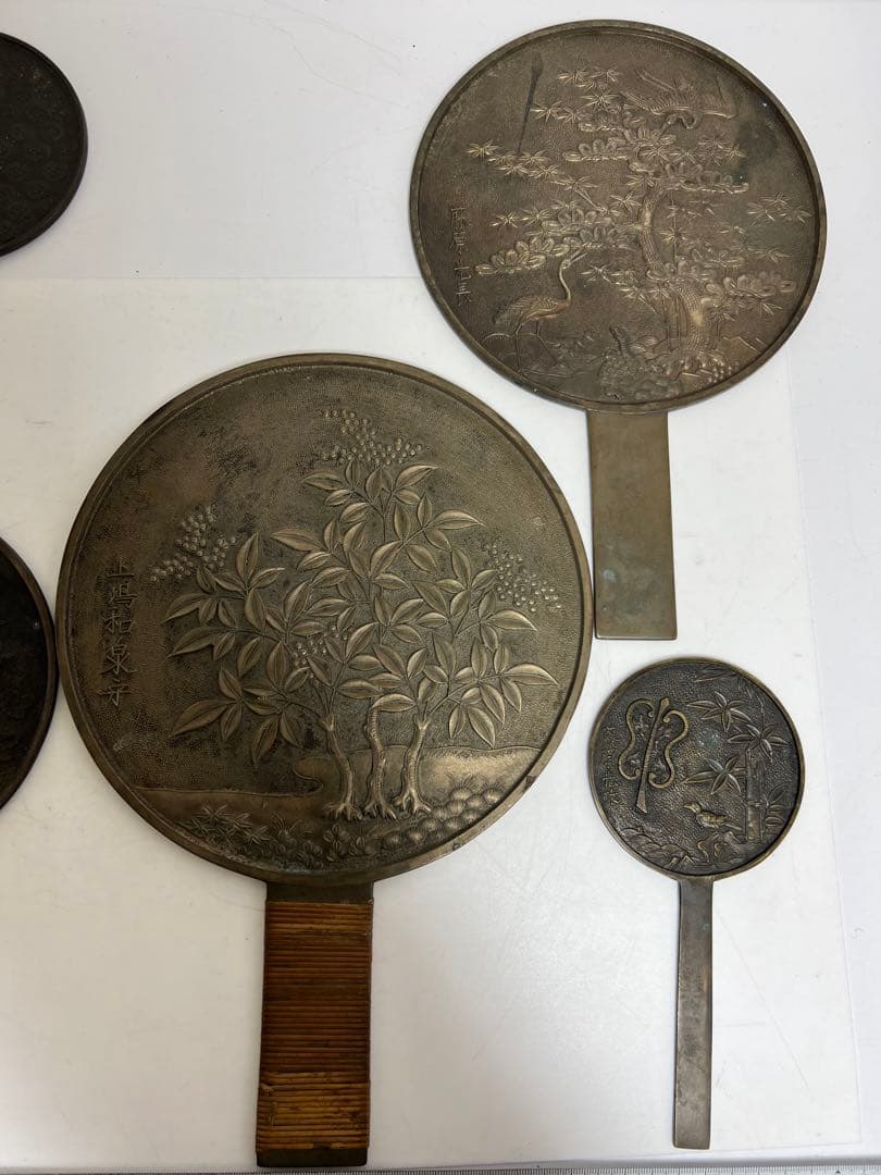 銅鏡　古鏡　６点　在銘　2031g 東K8-0227②タトコニ