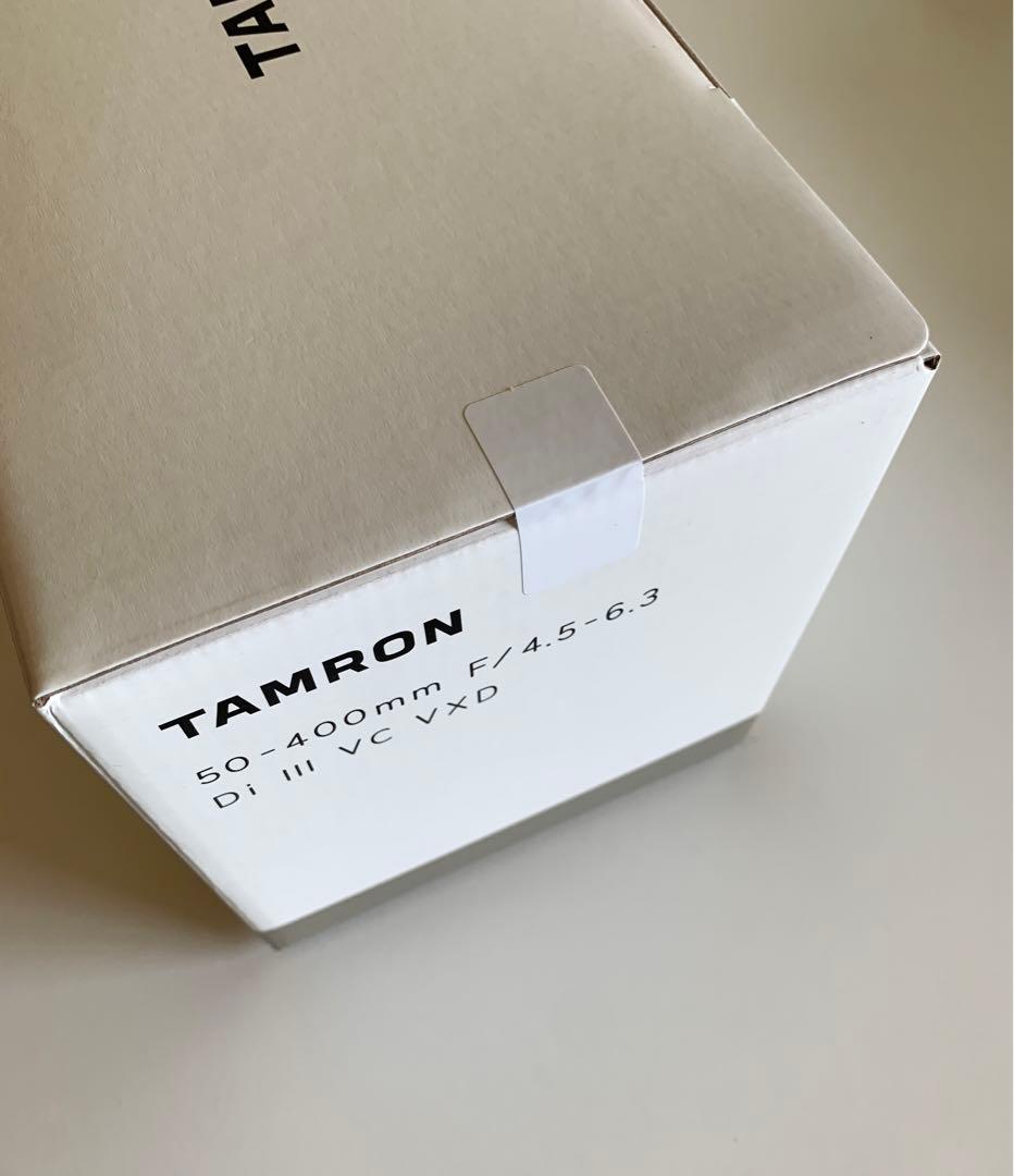 新品 タムロン 50-400mm F/4.5-6.3 Di III VC VXD