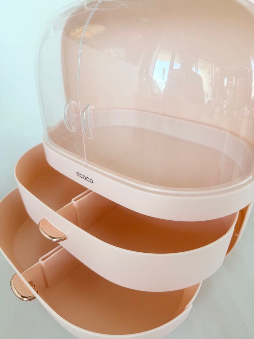 オープンディスプレイ メイクボックス ピンク