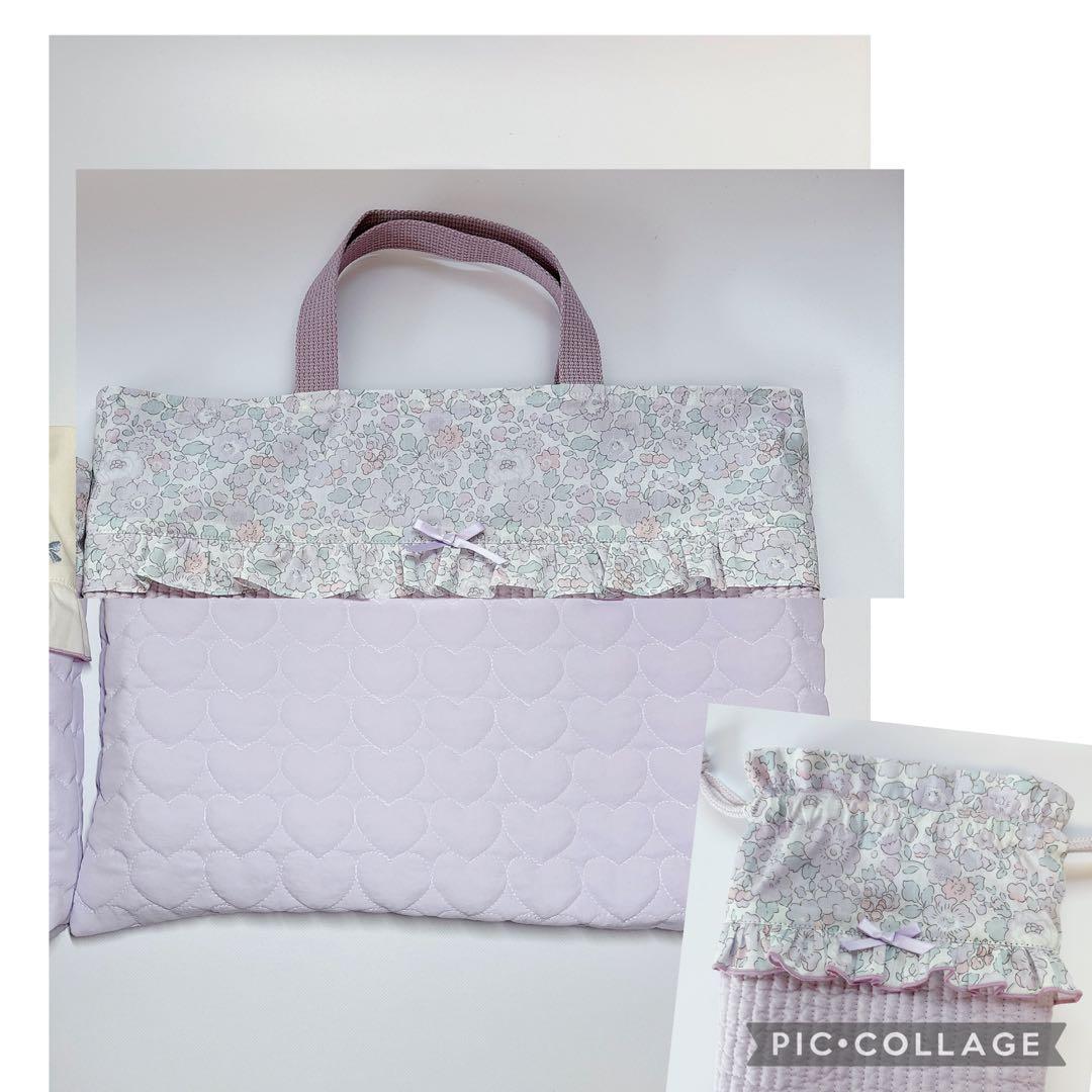 M様　レッスンバッグ　上履き袋　体操着袋　巾着袋