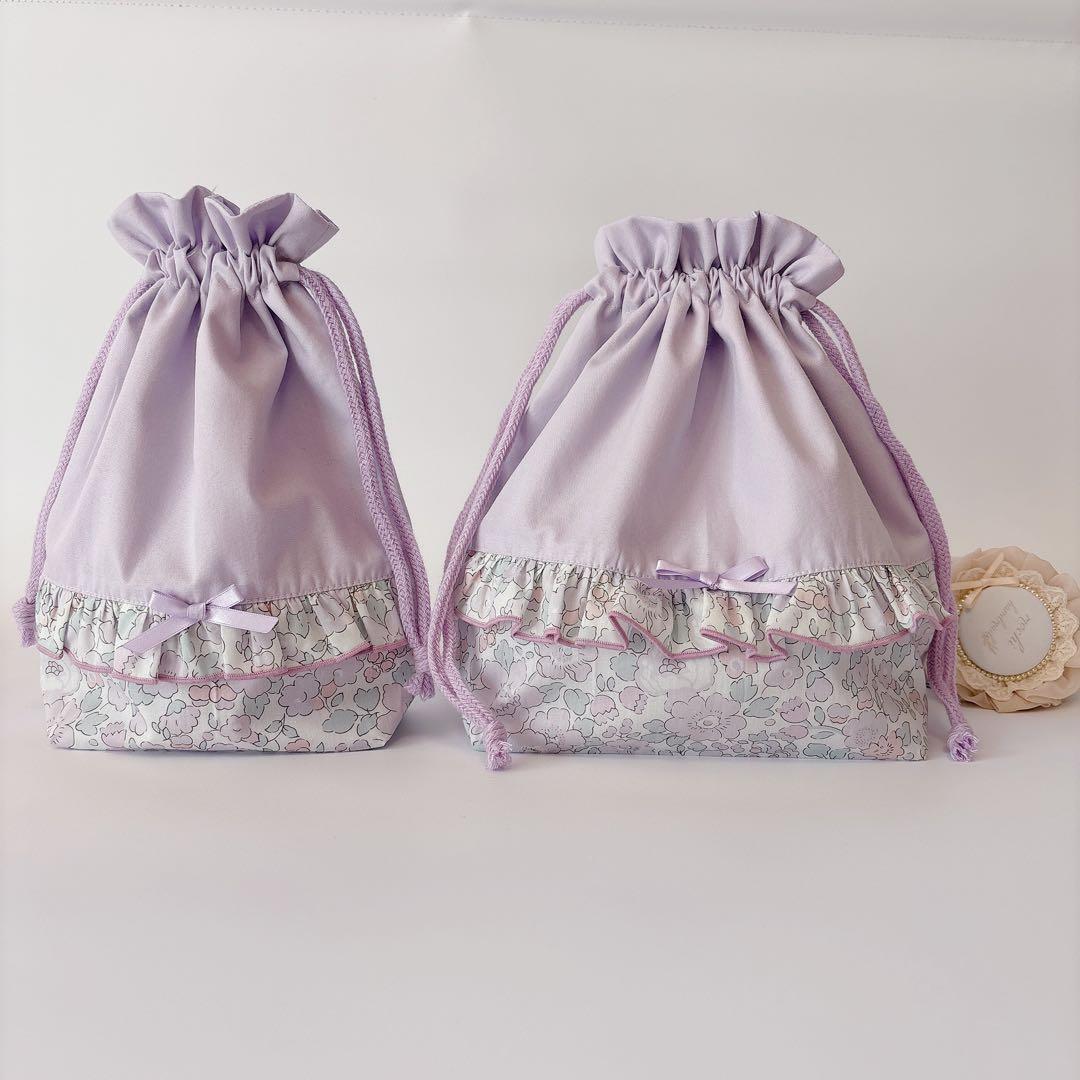 M様　レッスンバッグ　上履き袋　体操着袋　巾着袋