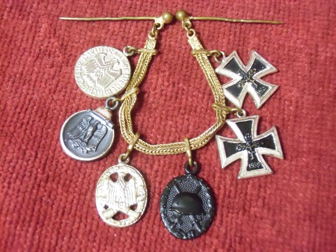 ＢＷドイツ軍/連邦軍＊１９５７年制定＊夜会服/礼装用６連ミニチュア勲章（実物）