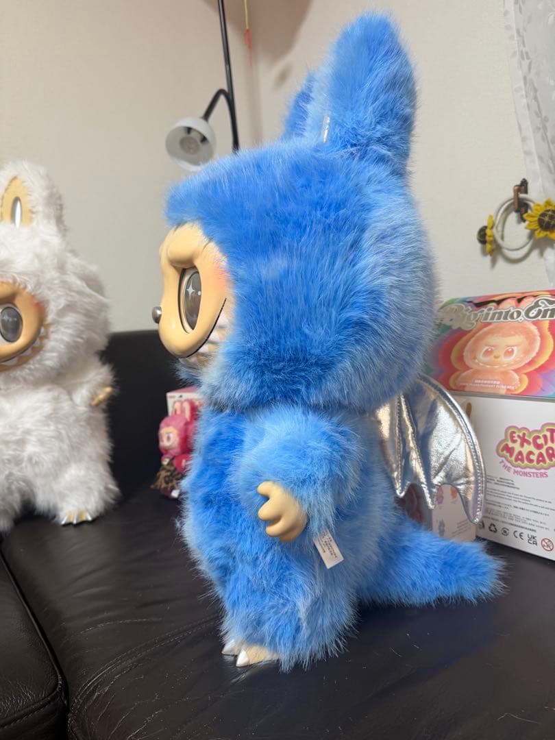 超特大60cmジモモ スカイブルー 羽付きスペシャルオーダー