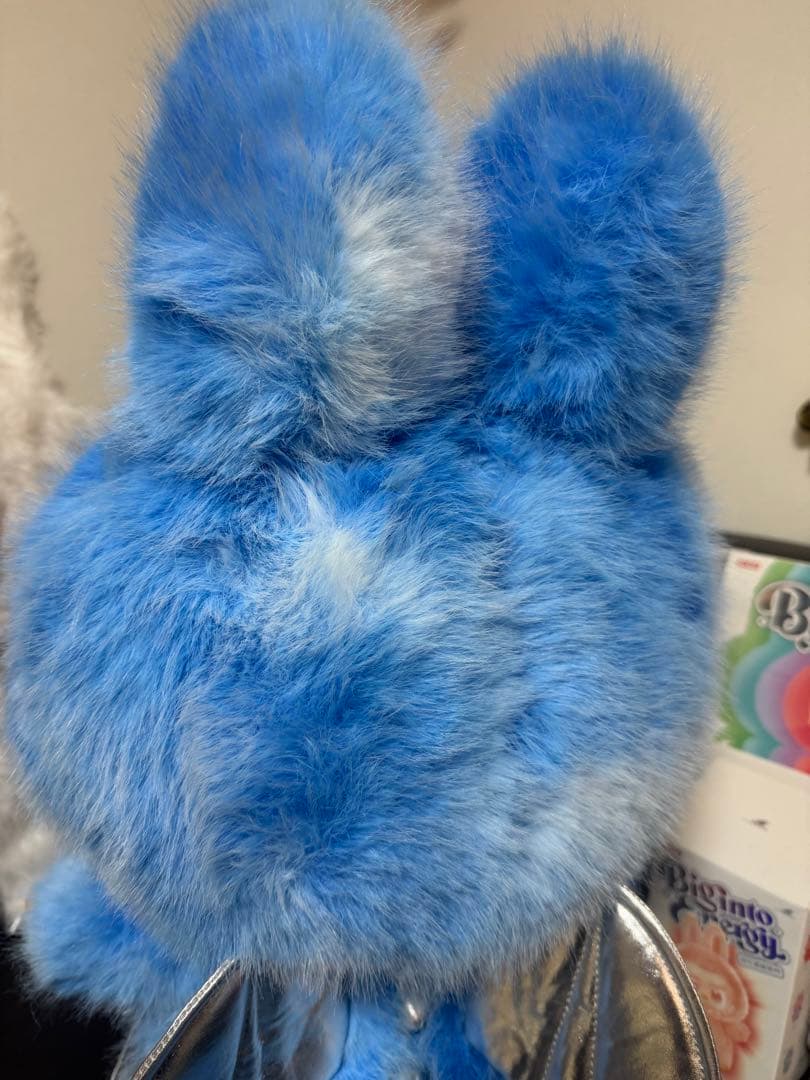 超特大60cmジモモ スカイブルー 羽付きスペシャルオーダー