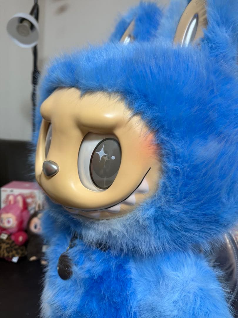 超特大60cmジモモ スカイブルー 羽付きスペシャルオーダー