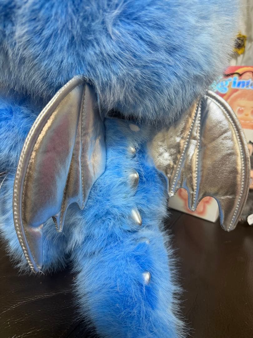 超特大60cmジモモ スカイブルー 羽付きスペシャルオーダー