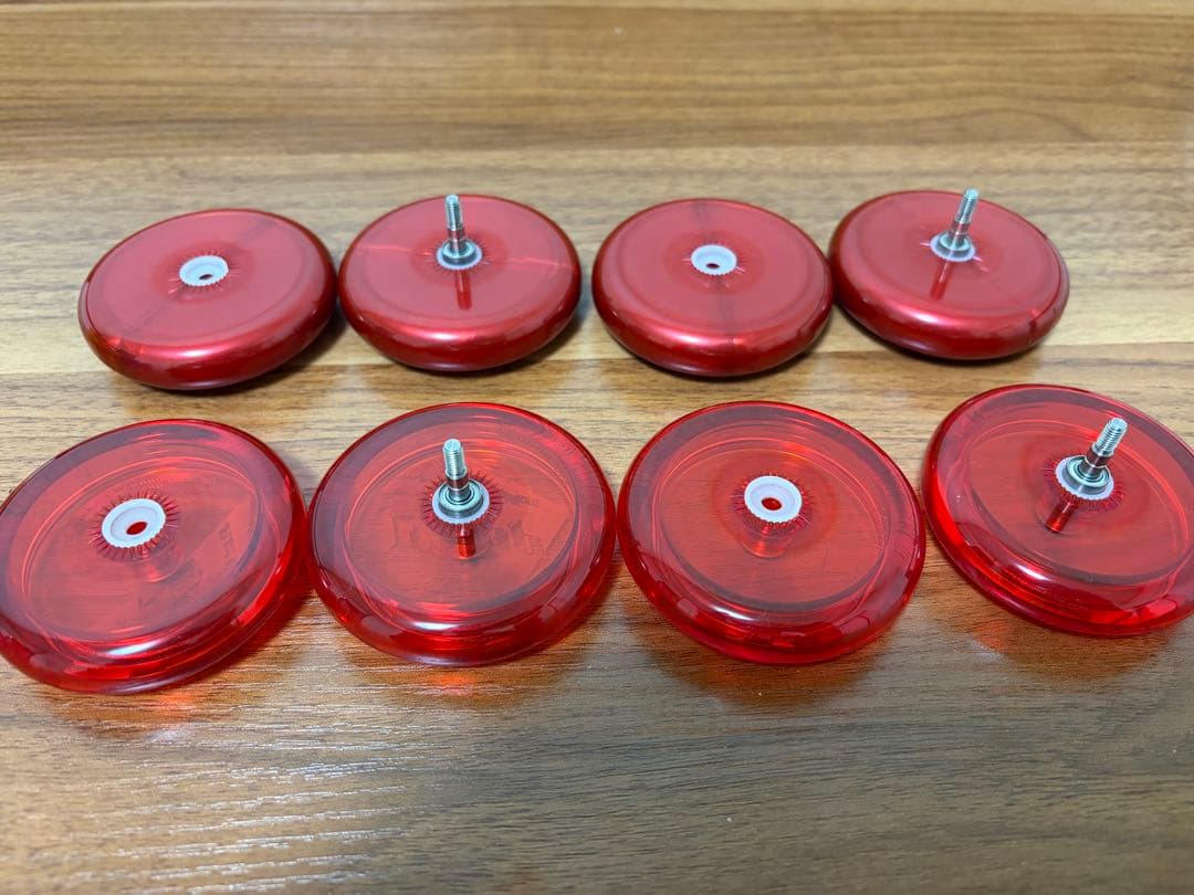 ループアップ　クリアレッド　パールレッド 4個セット　ヨーヨー