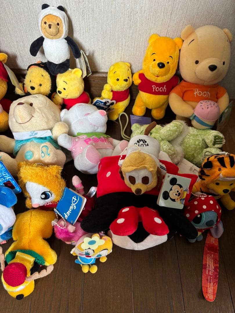 ディズニー　ぬいぐるみ　まとめ売り　プーさん　スティッチ　等