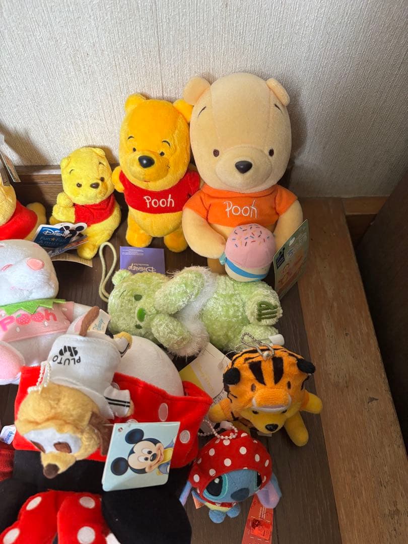 ディズニー　ぬいぐるみ　まとめ売り　プーさん　スティッチ　等
