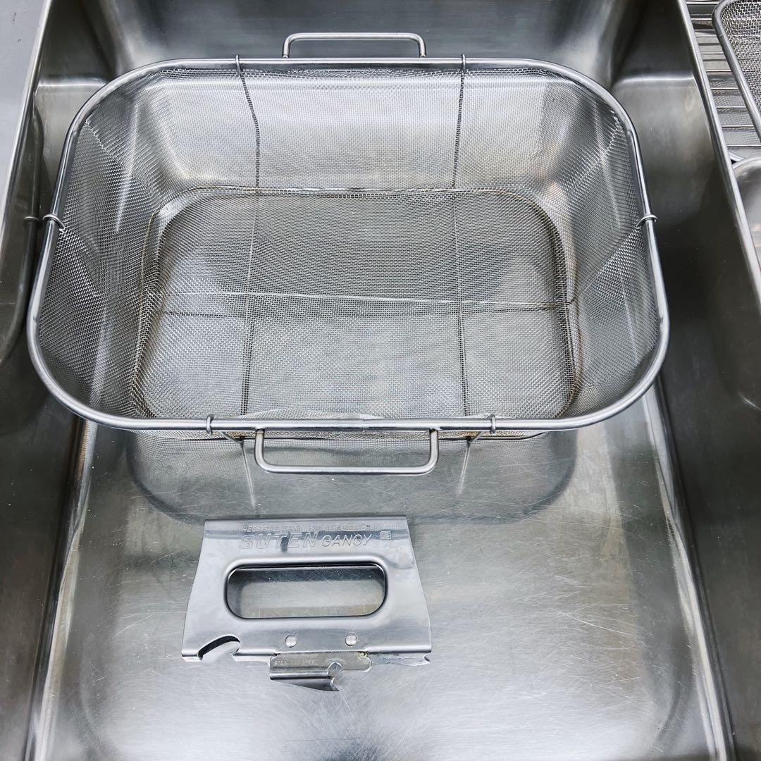 【まとめ売り】ステンレス深型組バット 、角バット（網付き）、トングなど