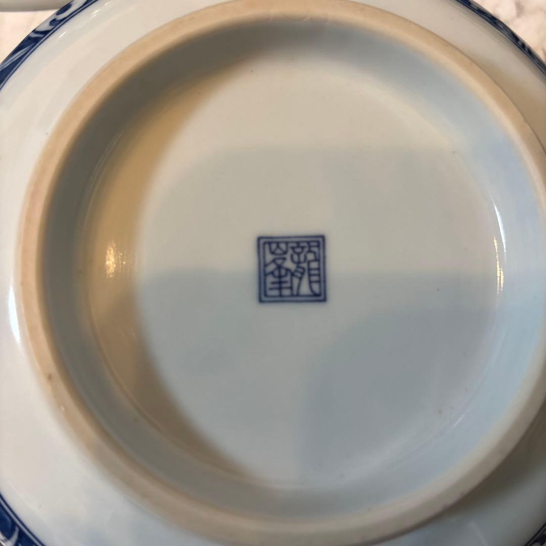 三洋陶器 龍峯窯 染付捻り祥瑞 丼ぶり揃 5客セット ラーメン丼✴︎どんぶり✴︎鉢