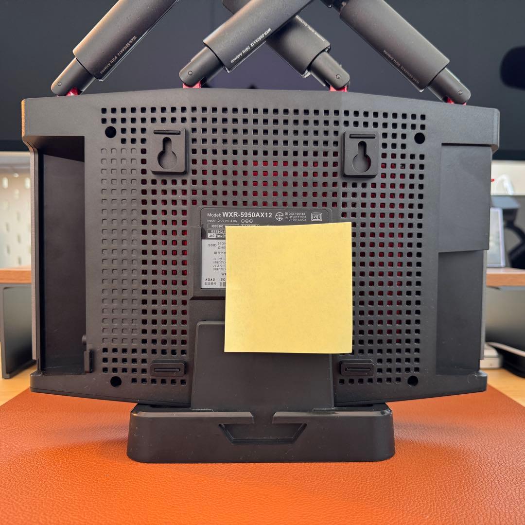 BUFFALO WXR-6000AX12S×2台 WXR-5950AX12×1台