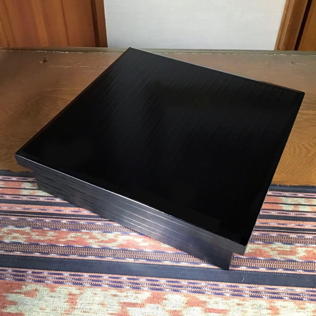 龍峰　竹斎×南風×越前漆器　『みかえし　椿柳』　千筋　弁当箱　内皿4枚あり