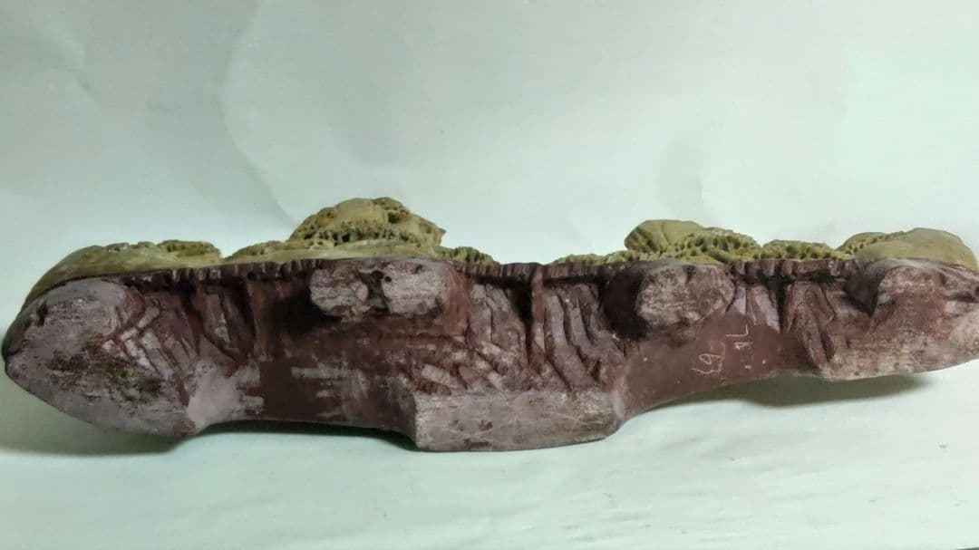 寿山石　彫刻　大型　置物　横幅約40cm 超大作　ミ10