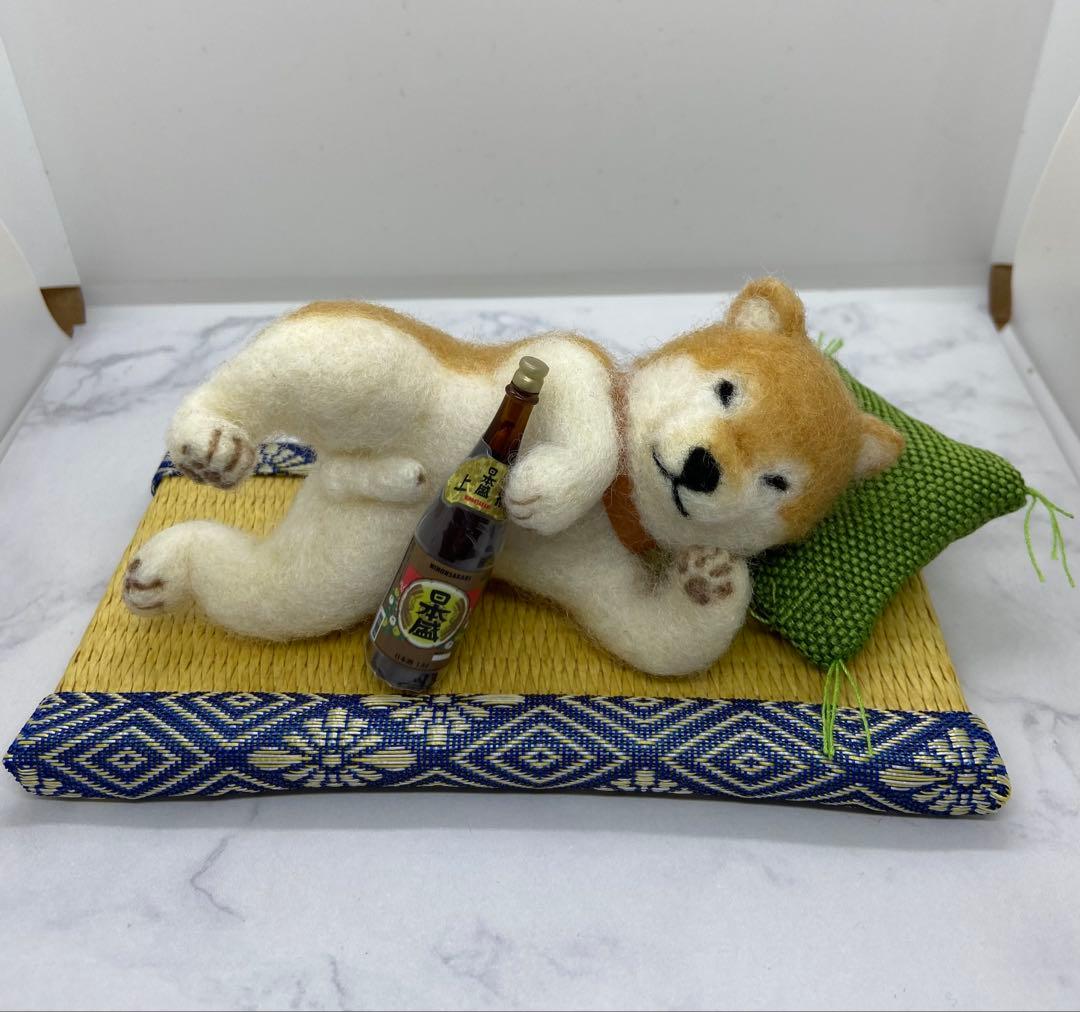 羊毛フェルト柴犬 2点