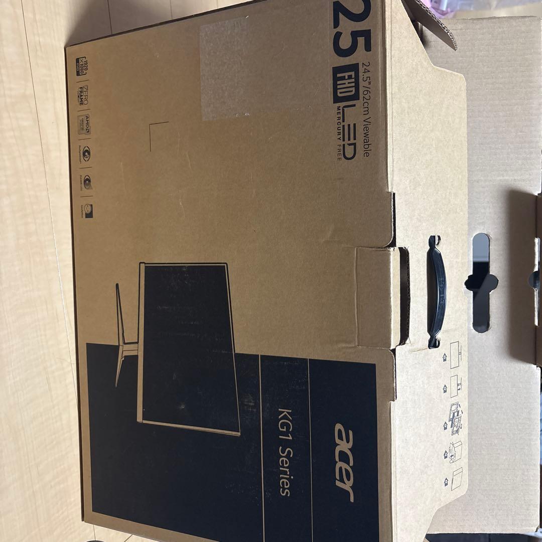 acer KG1 24.5インチ フルHD モニター 本体　0.7ms
